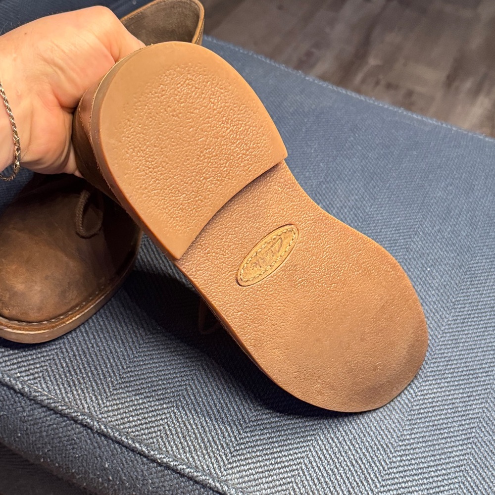 Clarks Tan Leather Chukka Boots - Picture 11 of 12